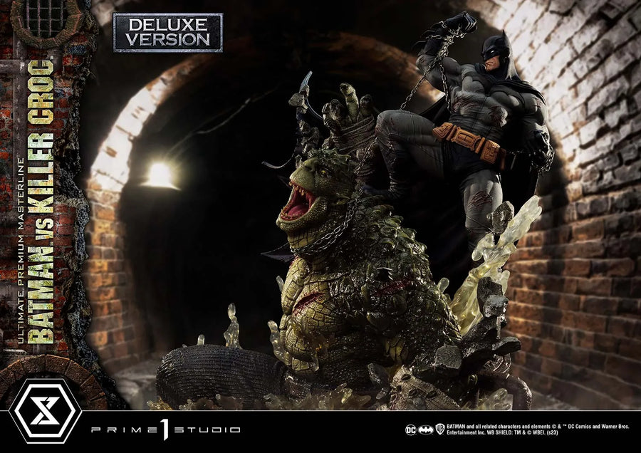Batman Versus Killer Croc (Deluxe Bonus Version) Batman (Comics) – Prime1Studio – ActionFigure Brasil
