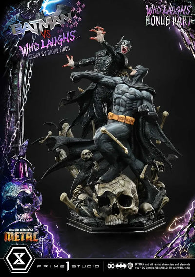 Batman vs Batman Who Laughs (Deluxe Bonus Version) - LIMITED EDITION: 30 (Deluxe Bonus Version) – Prime 1 Studio – ActionFigure Brasil — detalhe do produto
