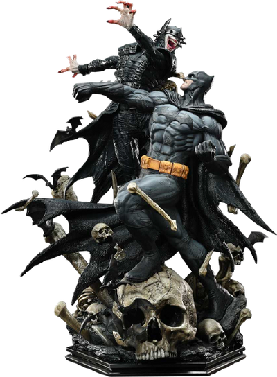 Batman vs Batman Who Laughs (Deluxe Bonus Version) - LIMITED EDITION: 30 (Deluxe Bonus Version) – Prime 1 Studio – ActionFigure Brasil — close