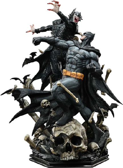 Batman vs Batman Who Laughs (Deluxe Bonus Version) - LIMITED EDITION: 30 (Deluxe Bonus Version) – Prime 1 Studio – ActionFigure Brasil