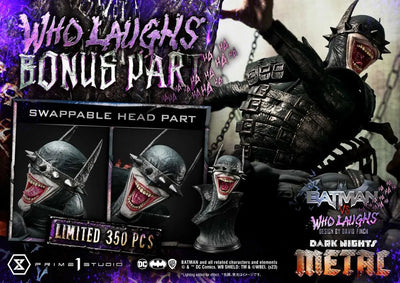 Batman vs Batman Who Laughs (Deluxe Bonus Version) - LIMITED EDITION: 30 (Deluxe Bonus Version) – Prime 1 Studio – ActionFigure Brasil — embalagem