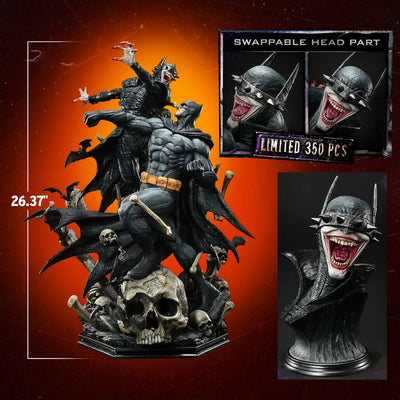 Batman vs Batman Who Laughs (Deluxe Bonus Version) - LIMITED EDITION: 30 (Deluxe Bonus Version) – Prime 1 Studio – ActionFigure Brasil — ângulo diferente