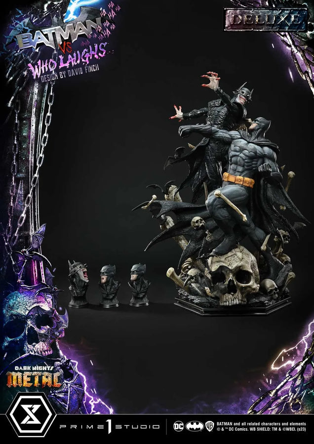 Batman vs Batman Who Laughs (Deluxe Version) - LIMITED EDITION: 30 (Deluxe Version) – Prime 1 Studio – ActionFigure Brasil