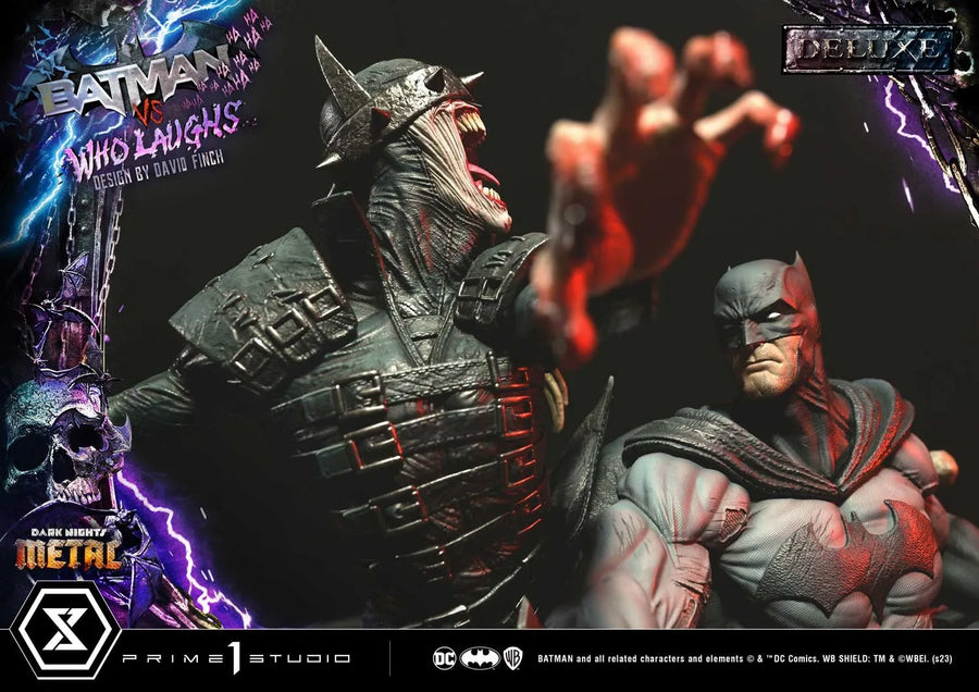 Batman vs Batman Who Laughs (Deluxe Version) - LIMITED EDITION: 30 (Deluxe Version) – Prime 1 Studio – ActionFigure Brasil