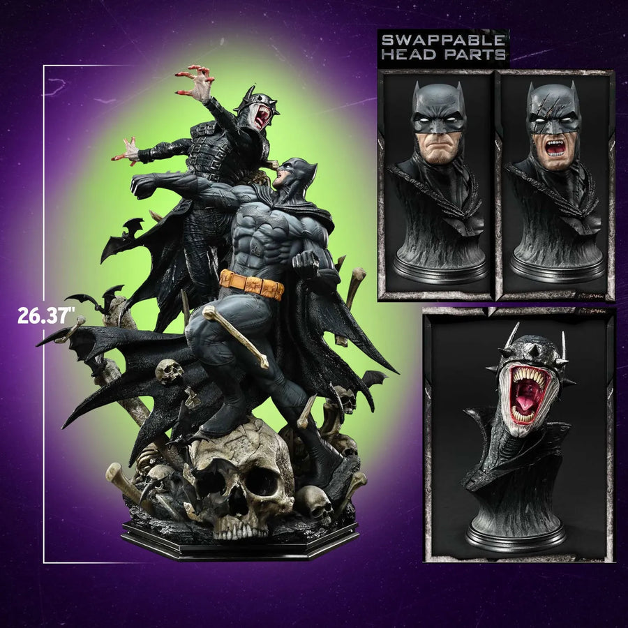 Batman vs Batman Who Laughs (Deluxe Version) - LIMITED EDITION: 30 (Deluxe Version) – Prime 1 Studio – ActionFigure Brasil