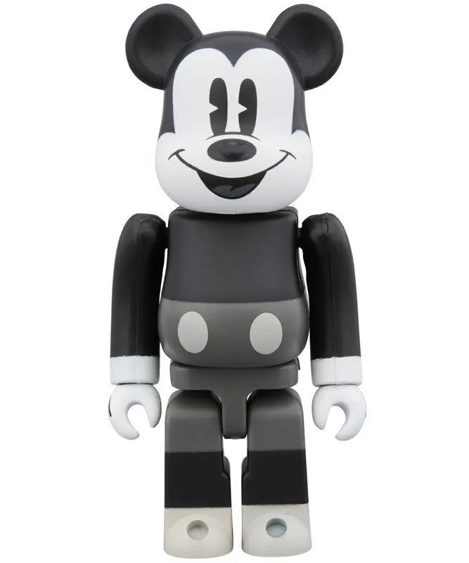 BE@RBRICK MICKEY MOUSE & MINNIE MOUSE 100% (B & W Ver.) 2 PACKㅤ – Gantaku – ActionFigureBrasil