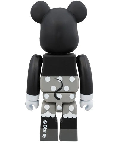 BE@RBRICK MICKEY MOUSE & MINNIE MOUSE 100% (B & W Ver.) 2 PACKㅤ – Puella Magi Madoka Magica – ActionFigureBrasil — com base expositora