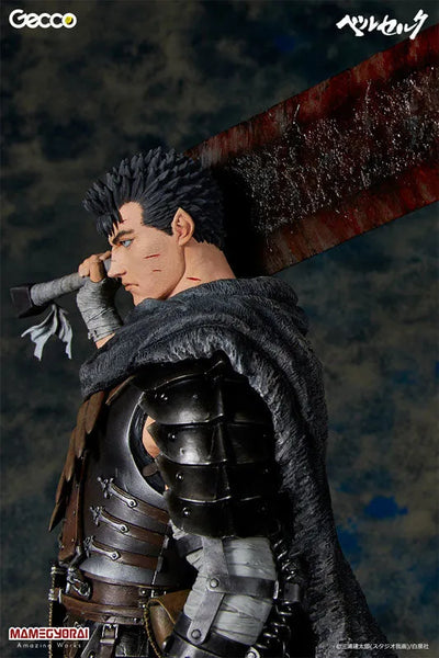 Berserk - Guts 1/6 Scale Statue Lost Children Arc Black Swordsman Ver.ㅤ – Gecco – ActionFigureBrasil — close