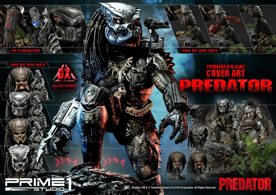 Big Game Cover Art Predator (Deluxe Version) Predator (Comics) – Prime1Studio – ActionFigure Brasil