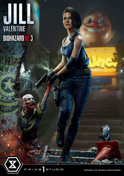 Biohazard Re:3 - Jill Valentine - Zombie - Ultimate Premium Masterline UPMRE3-01 - 1/4 (Prime 1 Studio)ㅤ – Prime 1 Studio – ActionFigureBrasil — com base expositora