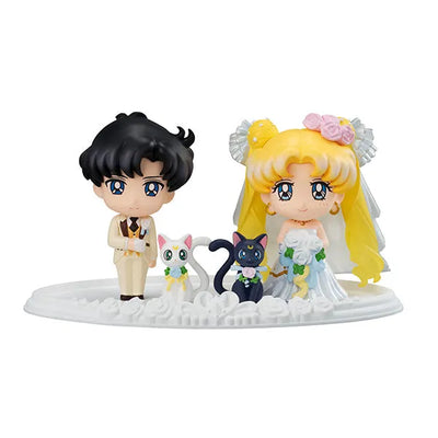 Bishoujo Senshi Sailor Moon - Artemis - Chiba Mamoru - Luna - Tsukino Usagi - Petit Chara Happy Wedding - Petit! Chara Seriesㅤ – MegaHouse – ActionFigureBrasil