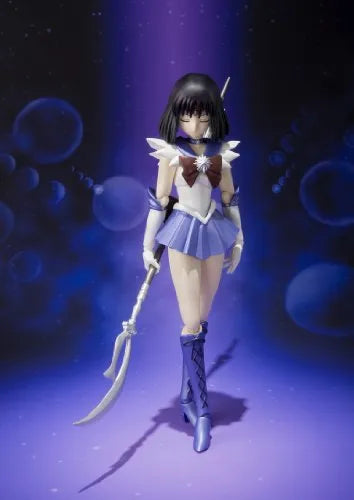 Bishoujo Senshi Sailor Moon - Bishoujo Senshi Sailor Moon Super - Sailor Saturn - S.H.Figuarts (Bandai)ㅤ – Bandai – ActionFigureBrasil — com base expositora