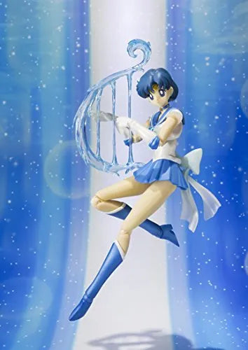 Bishoujo Senshi Sailor Moon SuperS - Super Sailor Mercury - S.H.Figuarts (Bandai)ㅤ – Bandai – ActionFigureBrasil — ângulo diferente