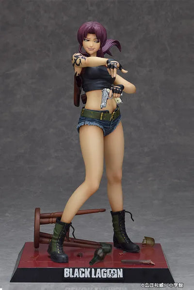 Black Lagoon - Revy - 1/6 - Two Hand 2022 ver. B (argo-sha, Fullcock)ㅤ – argo-sha,Fullcock – ActionFigureBrasil — com base expositora