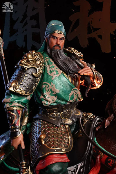 Blade-Wielding Guan Yu (Colored Version) – Infinity Studio – ActionFigure Brasil — iluminação de estúdio