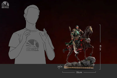 Blade-Wielding Guan Yu (Colored Version) – Infinity Studio – ActionFigure Brasil — ângulo diferente