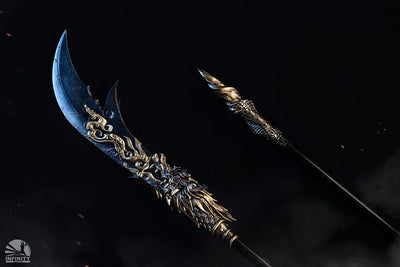 Blade-Wielding Guan Yu (Colored Version) – Infinity Studio – ActionFigure Brasil — ambientada