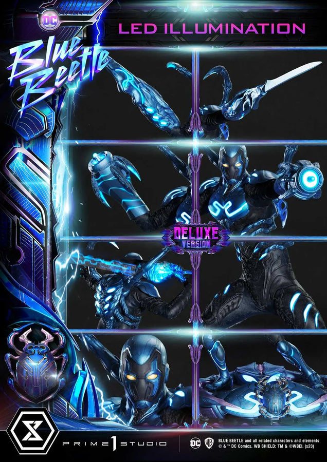 Blue Beetle (Deluxe Bonus Version) Blue Beetle – Prime1Studio – ActionFigure Brasil