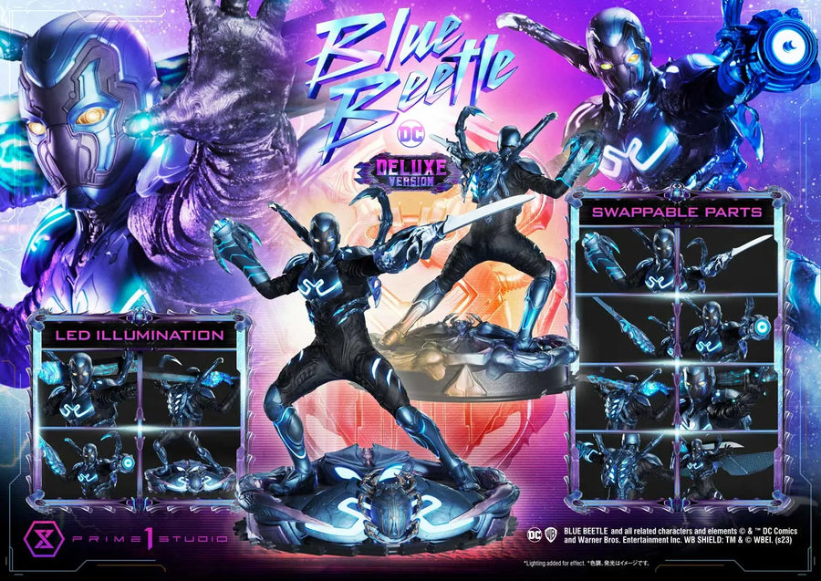 Blue Beetle (Deluxe Bonus Version) Blue Beetle – Prime1Studio – ActionFigure Brasil