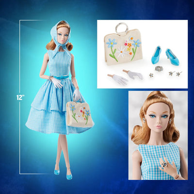 Blue Skies - Poppy Parker® - LIMITED EDITION: 1200 – Integrity Toys – ActionFigure Brasil — com base expositora