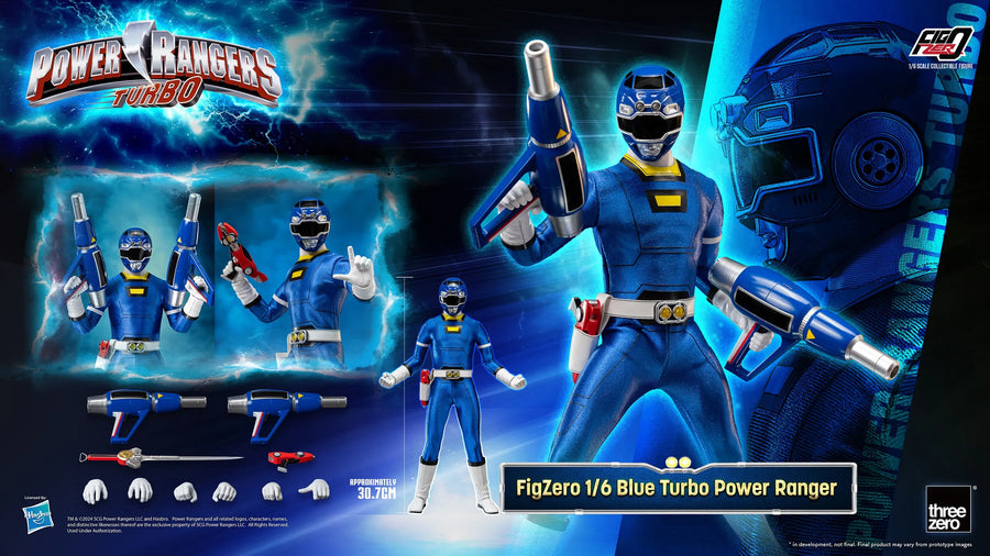 Blue Turbo Power Ranger – Threezero – ActionFigure Brasil