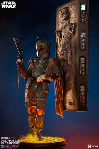 Boba Fett and Han Solo in Carbonite - LIMITED EDITION: 1250 – Sideshow Collectibles – ActionFigure Brasil
