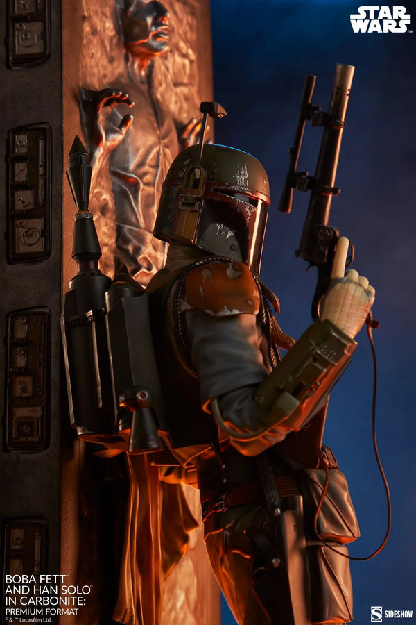 Boba Fett and Han Solo in Carbonite - LIMITED EDITION: 1250 – Sideshow Collectibles – ActionFigure Brasil