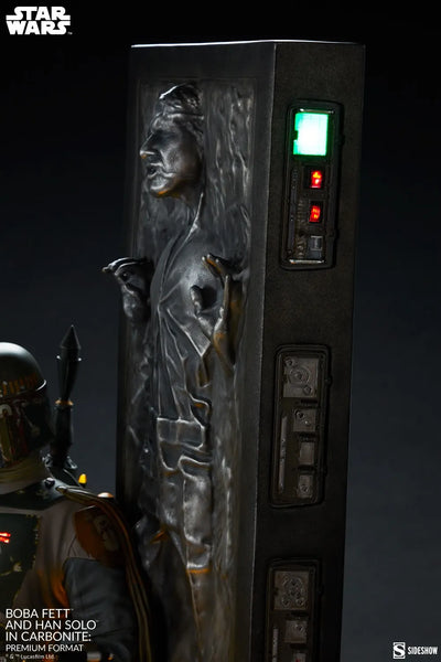 Boba Fett and Han Solo in Carbonite - LIMITED EDITION: 1250 – Sideshow Collectibles – ActionFigure Brasil — close