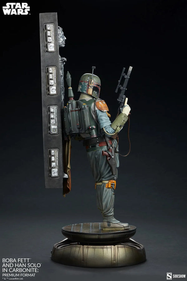 Boba Fett and Han Solo in Carbonite - LIMITED EDITION: 1250 – Sideshow Collectibles – ActionFigure Brasil