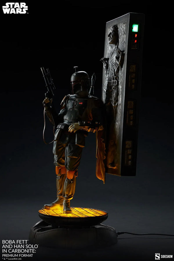 Boba Fett and Han Solo in Carbonite - LIMITED EDITION: 1250 – Sideshow Collectibles – ActionFigure Brasil
