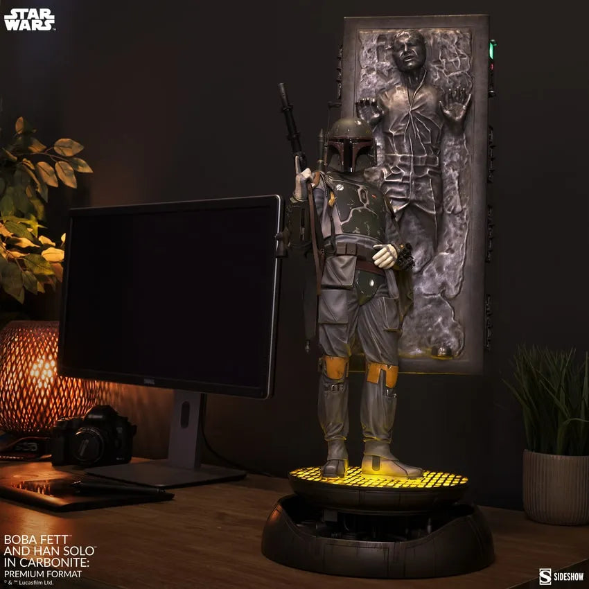 Boba Fett and Han Solo in Carbonite - LIMITED EDITION: 1250 – Sideshow Collectibles – ActionFigure Brasil