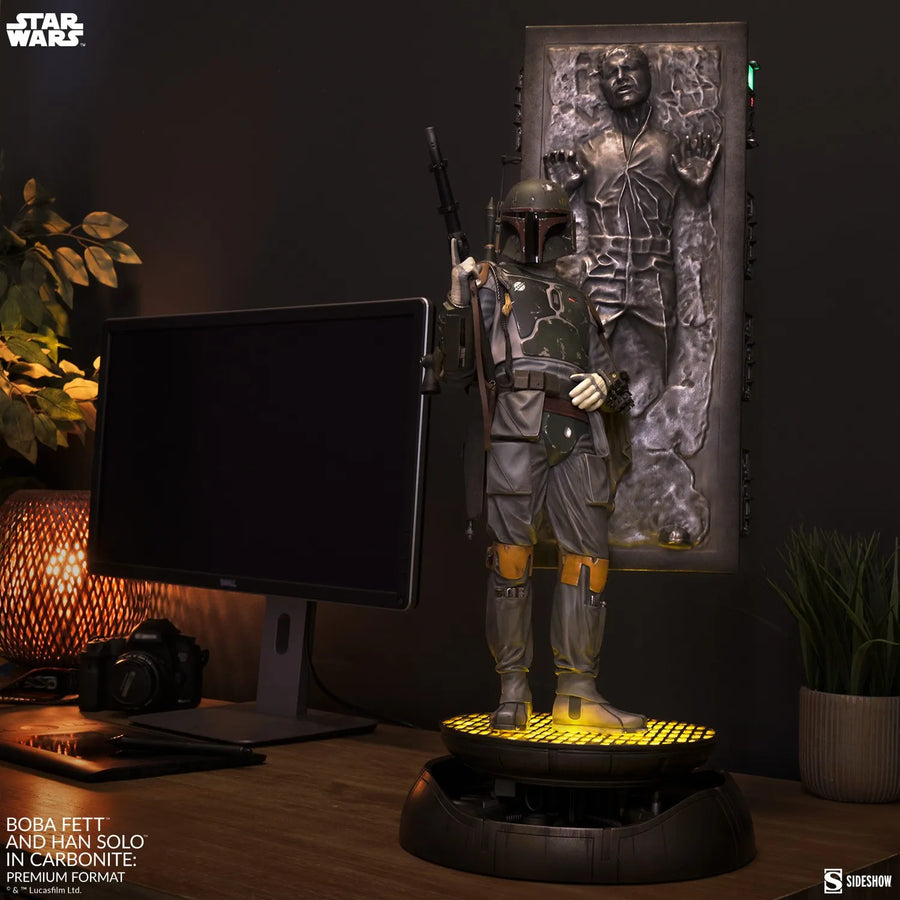 Boba Fett and Han Solo in Carbonite - LIMITED EDITION: 1250 – Sideshow Collectibles – ActionFigure Brasil