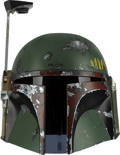 Boba Fett Precision Crafted Helmet – EFX – ActionFigure Brasil — com base expositora