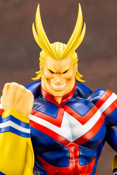 Boku no Hero Academia - All Might - ARTFX J - 1/8 (Kotobukiya)ㅤ – Takara Tomy – ActionFigureBrasil — ângulo diferente