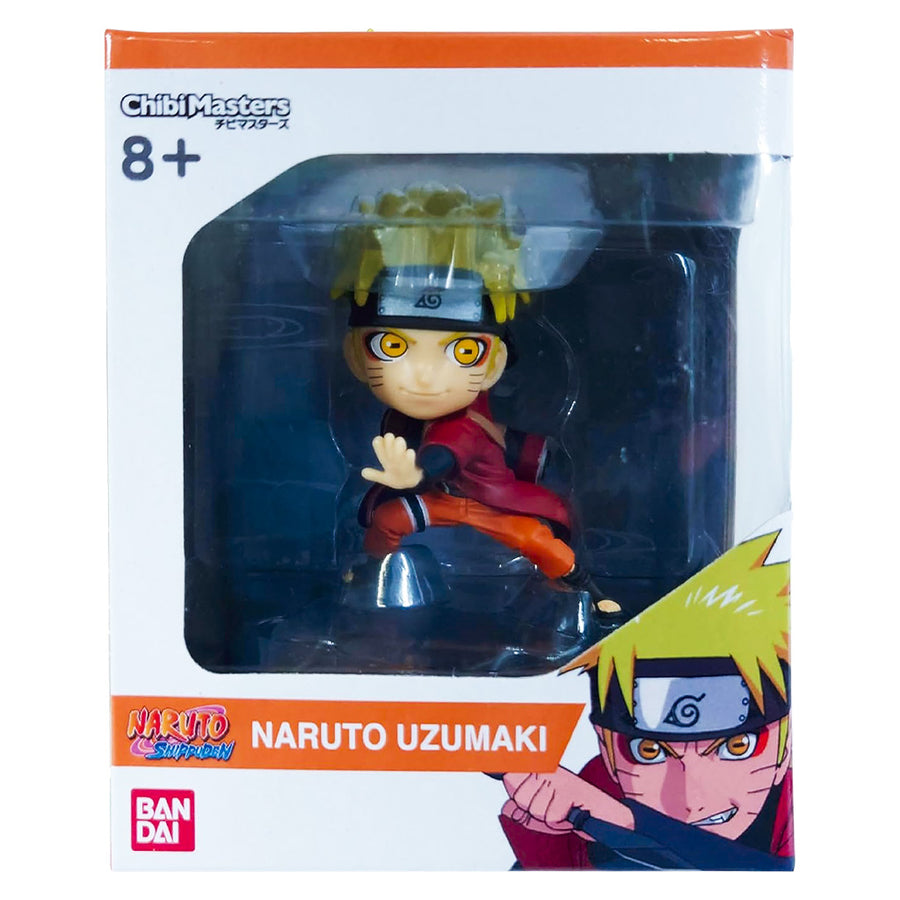 BONECO BANDAI CHIBI MASTERS NARUTO SHIPPUDEN - NARUTO UZUMAKI (633839)