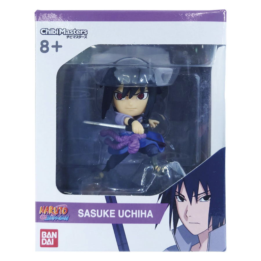 BONECO BANDAI CHIBI MASTERS NARUTO - UCHIHA SASUKE (633877)