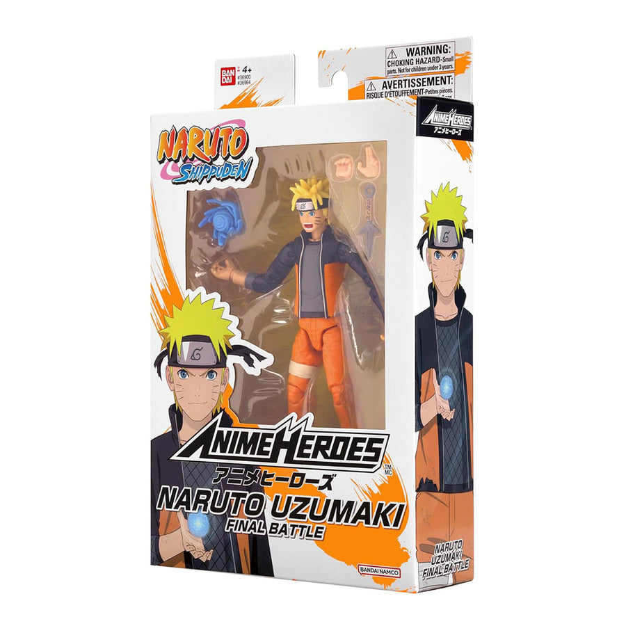 MUÑECA BANDAI NARUTO SHIPPUDEN ANIME HEROES - NARUTO UZUMAKI (39664)
