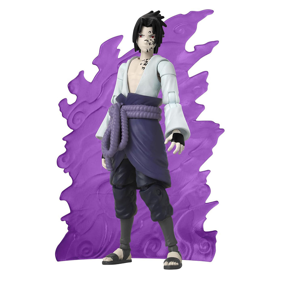 BONECO BANDAI NARUTO SHIPPUDEN ANIME HEROES - SASUKE UCHIHA (37712)