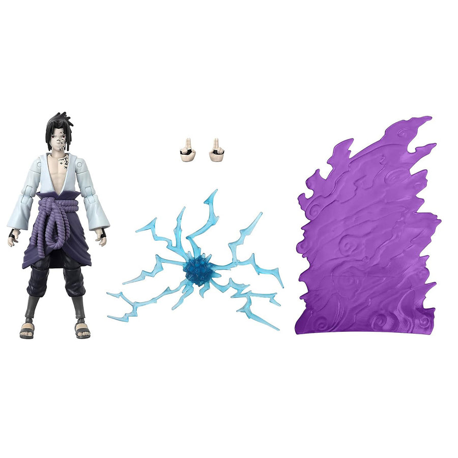 BONECO BANDAI NARUTO SHIPPUDEN ANIME HEROES - SASUKE UCHIHA (37712)