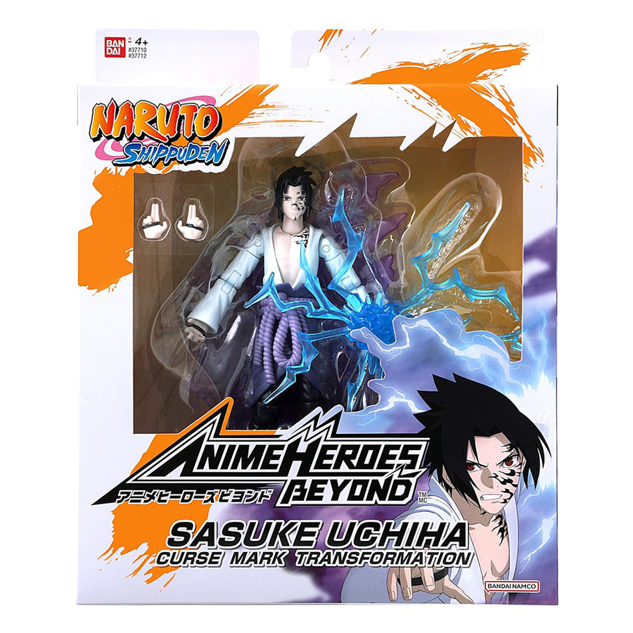 BONECO BANDAI NARUTO SHIPPUDEN ANIME HEROES - SASUKE UCHIHA (37712)