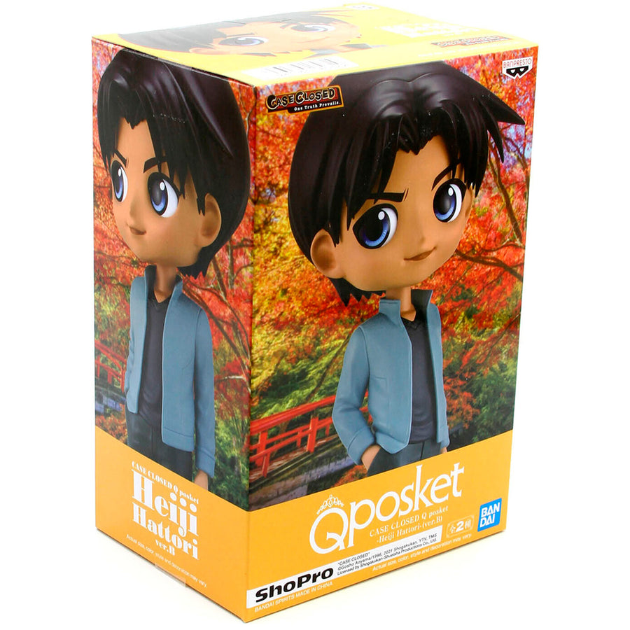 ESTÁTUA BANPRESTO QPOSKET DETECTIVE CONAN - HEIJI HATTORI (VERSÃO B)