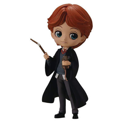 ESTÁTUA BANPRESTO QPOSKET HARRY POTTER - RON WEASLEY WITH SCABBERS 16650