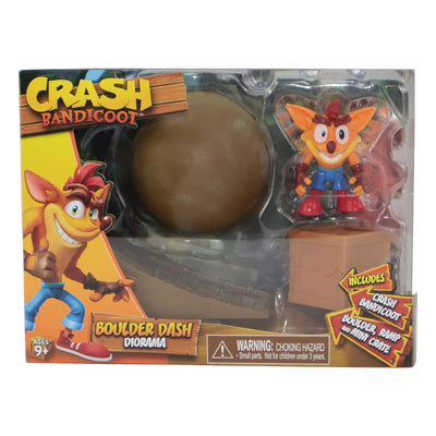 BONECO CRASH BANDICOOT DIORAMA - CRASH BANDICOOT WITH BOULDER (811563)