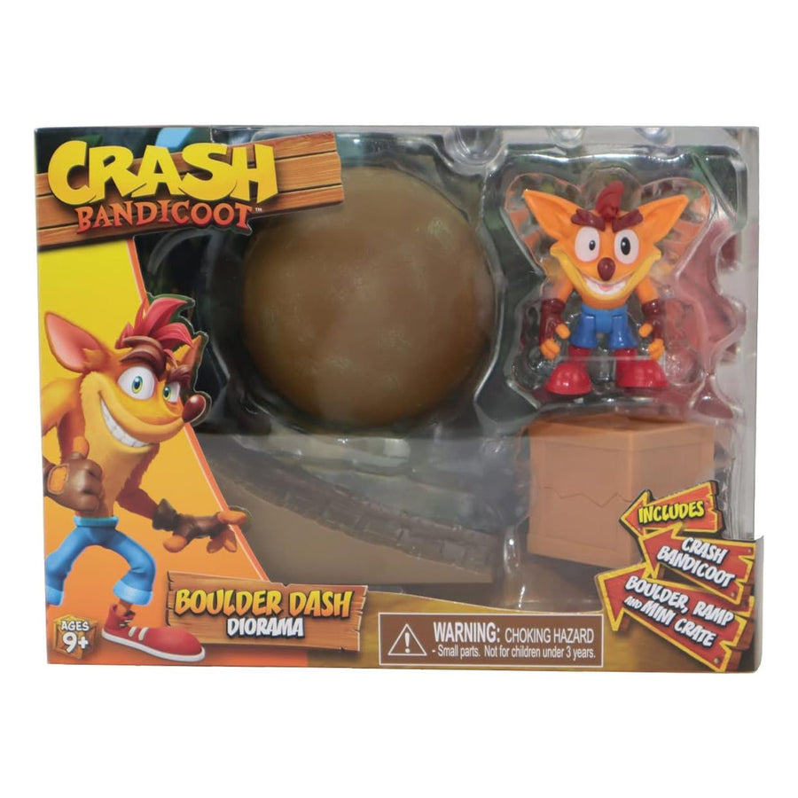 BONECO CRASH BANDICOOT DIORAMA - CRASH BANDICOOT WITH BOULDER (811563)