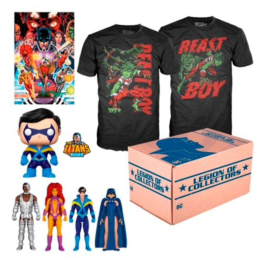 BONECO FUNKO BOX COLLECTORS TEEN TITANS **SMALL** BRINDE
