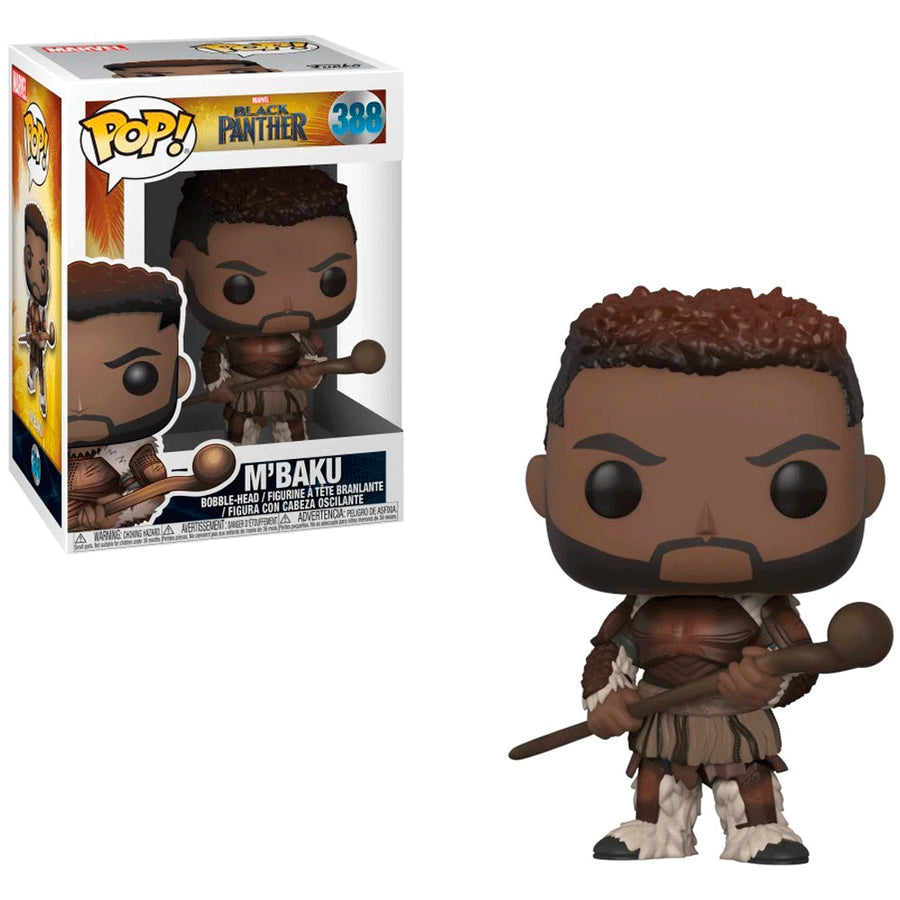 BONECO FUNKO POP BLACK PANTHER - M'BAKU 388