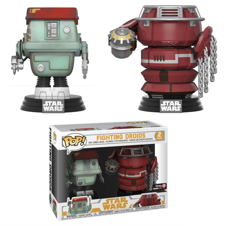 BONECO FUNKO - POP STAR WARS SOLO FIGHTING DROIDS 2PACK