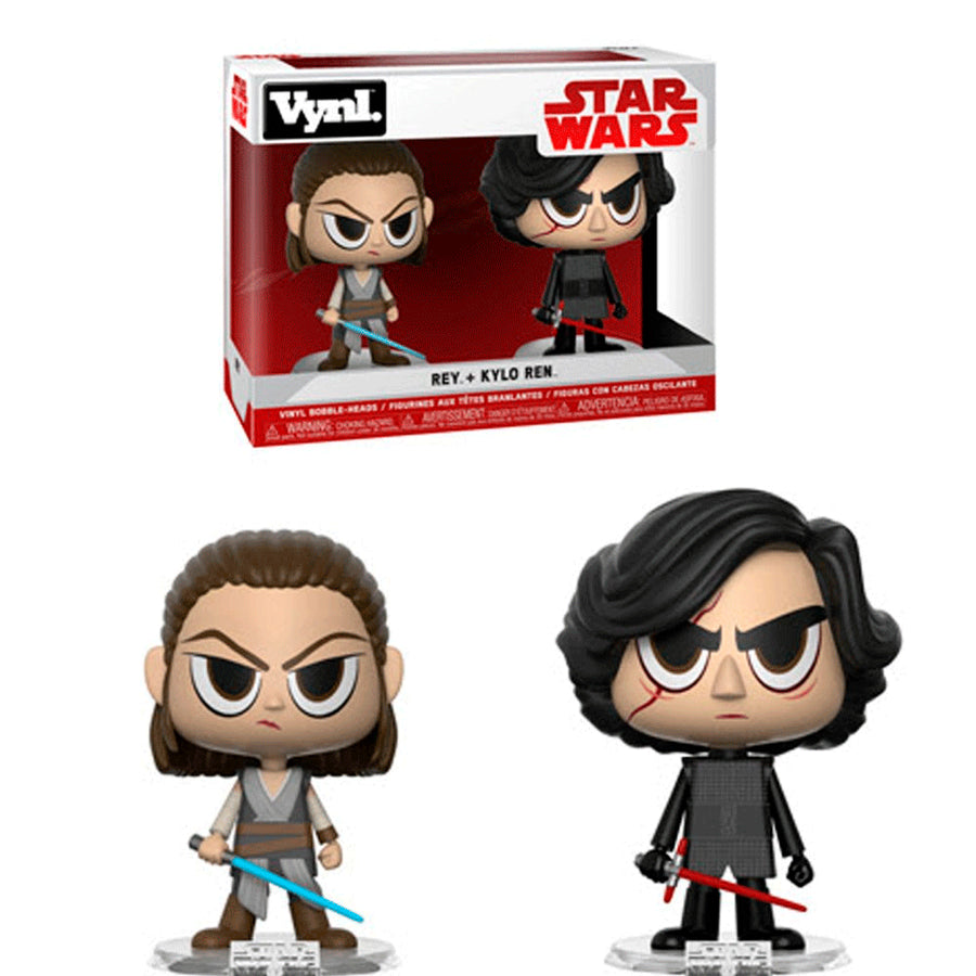 BONECO FUNKO VYNL STAR WARS - REY + KYLO REN 2 PACK