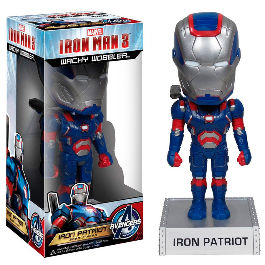 BONECO FUNKO WACKY WOBBLER MARVEL - IRON PATRIOT BRINDE