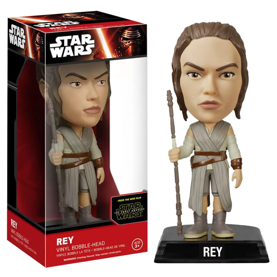 BONECO FUNKO WACKY WOBBLER STAR WARS - REY BRINDE